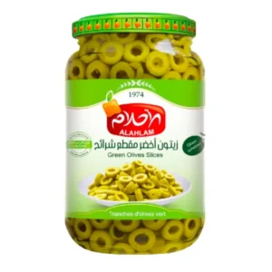 Alahlam Sliced Green Olives