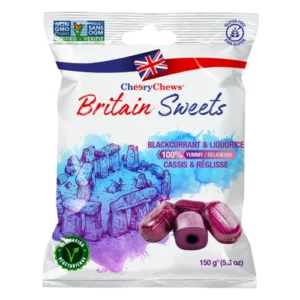 Britain Sweets Blackcurrant and Liquorice 150 g